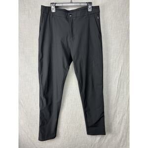 Lululemon Pant Mens 34 Black Chino ABC Straight Business Preppy Travel Work